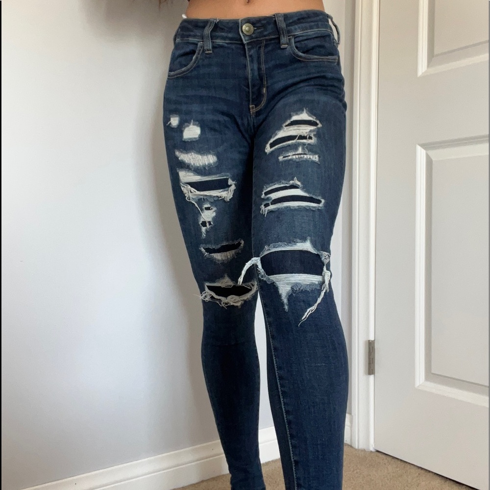 American Eagle Ripped Skinny Jeans